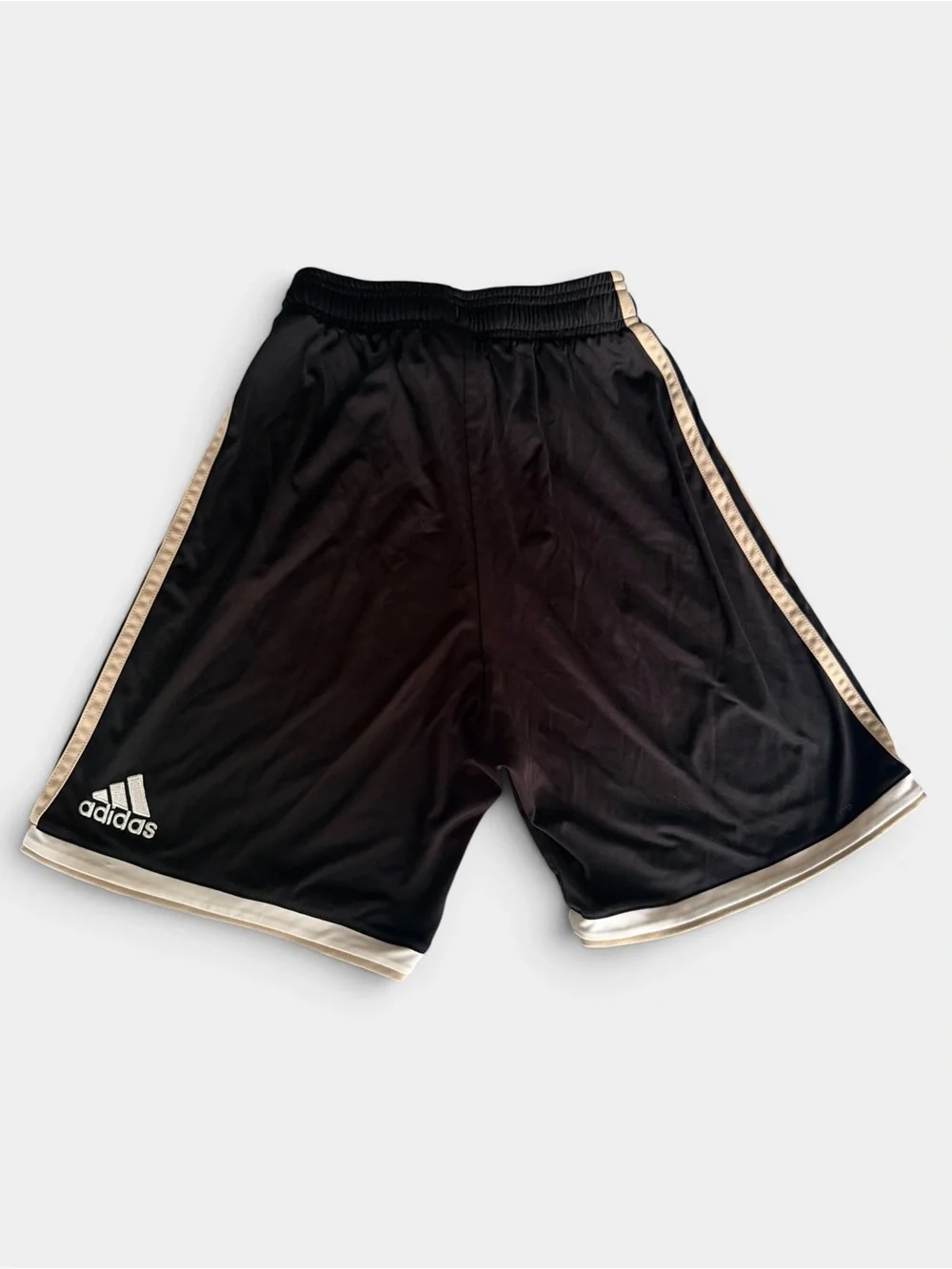 Adidas Ajax Amsterdam Soccer Shorts Black Beige Size Small Football Training